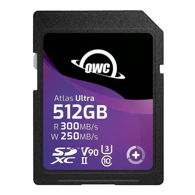Alt view image 4 of 5 - OWC Atlas Ultra 512GB SDXC UHS-II V90 Media Card