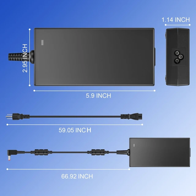 Alt view image 5 of 5 - 180W Laptop Charger for MSI Gaming,Super Fast Charging Power Cord Supply