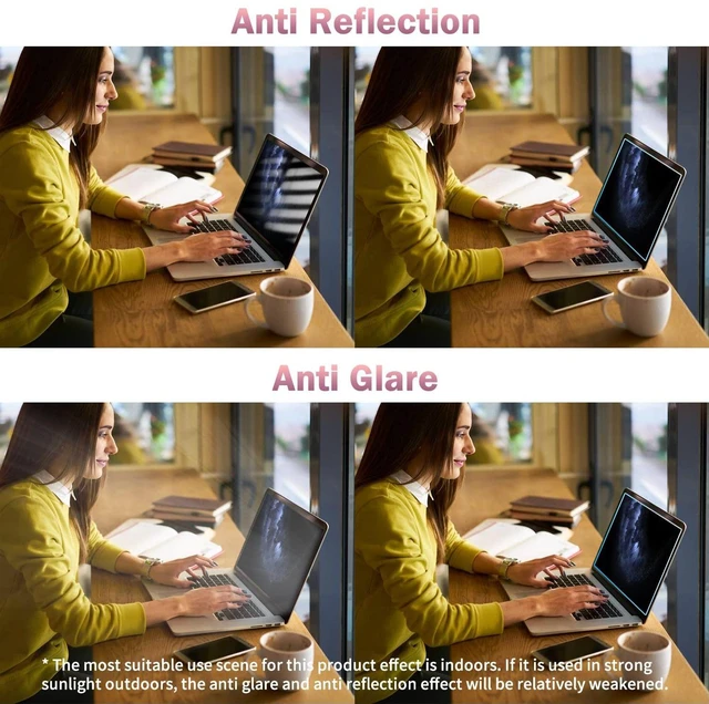 Alt view image 4 of 5 - F FORITO 2-Pack 11.6 inch Anti Blue Light Screen Protector Compatible with 11" HP/ASUS/Acer/Lenovo/Dell/Samsung with 16:9 Aspect Ratio Laptop, Anti Glare & Anti Scratch Laptop Scr
