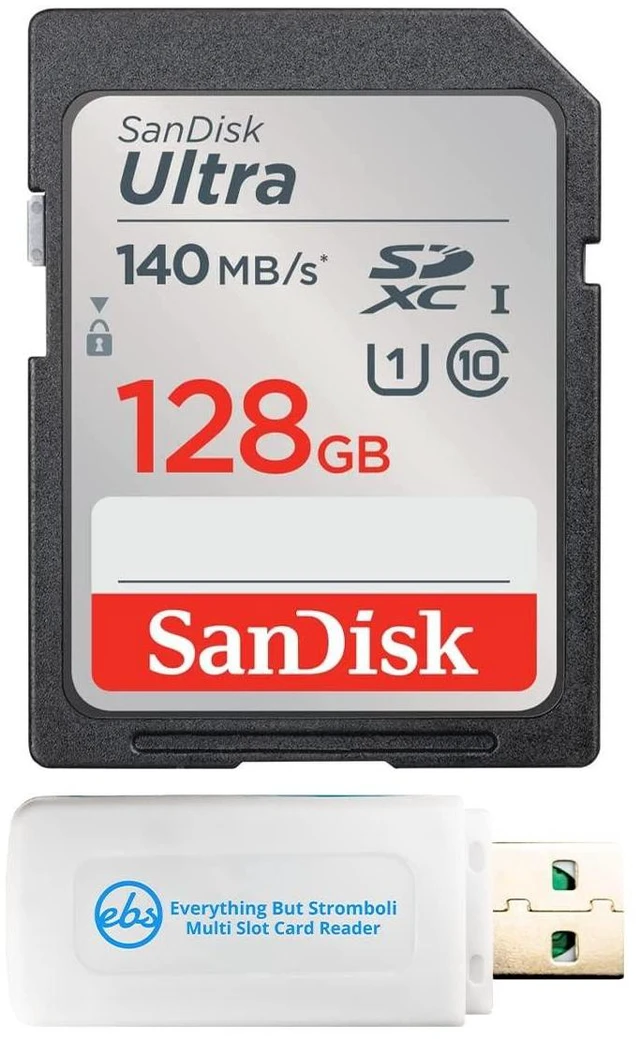 Main image of SanDisk 128GB Ultra SD Memory Card Works with Mirrorless Cameras