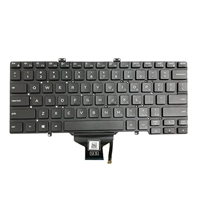 Alt view image 2 of 5 - Zahara Keyboard Backlit US for Dell Latitude 7400 3400 5400 5401 5410 5411