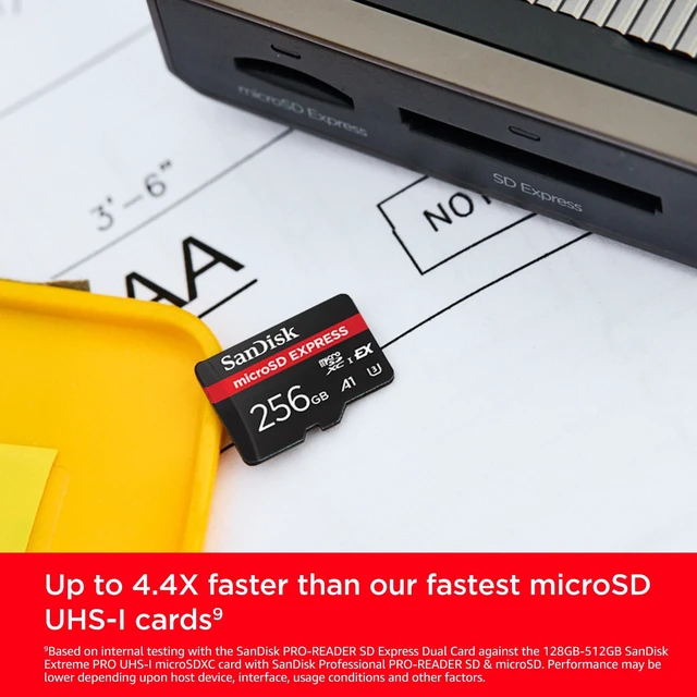 Alt view image 3 of 5 - SANDISK 256GB microSD Express Card