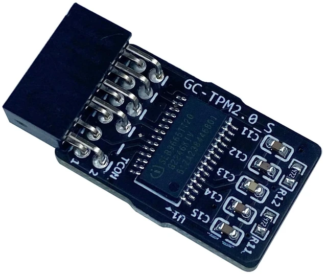 Main image of TPM 2.0 Security Module for Gigabyte Motherboards (12-Pin LPC), Infineon SLB9665 Chip ^^ Compatible with GC-TPM2.0_S ^^ Windows 11 Ready (LPC 12Pin Module)