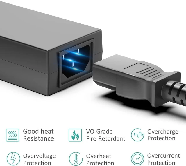 Alt view image 3 of 5 - KFD 12V 5A 60W AC DC Adapter Charger for CWT PAA060F PAA050F PAA040F KPL-060F KPL-040F KPA-050F Synology DiskStation DS220+ DS220j DS212 DS213 DS218J DS216 DS109 DS107 DS111 DS112 Power Supply