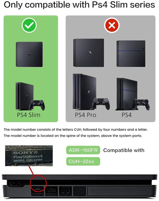 Alt view image 2 of 5 - for PS4 Slim Replacement Power Supply with Repair Tool & Installation Guide