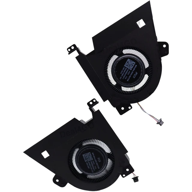 Alt view image 4 of 5 - Deal4GO CPU & Graphics GPU Cooling Fan Replacement for ASUS ROG Zephyrus GX650 GX650RX-XS97 GX650PY-XS97 GX650RM-ES74 GX650RW GX650RS, Black