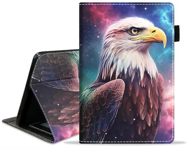 Main image of POIUYTREW Case for All-New Fire Max 11 Tablet (11 Inch, 13th Generation, 2023 Release), PU Leather Folio Cover with Card Slot & Auto Wake Sleep, Bald Eagle