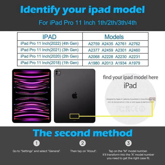 Alt view image 2 of 5 - XFYKJIN for iPad Pro 11 inch Case 2018-2022 Models, Premium Microfiber Leather Protective Cover with Zippered Pocket, Buckle Closure,Auto Wake/Sleep & Stand (Pink with Grey)