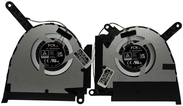 Main image of Set GPU + CPU Cooling Fans for Asus TUF Dash F15 FX517ZR, FX517ZM, FX517ZW, BAPA0807R2HY003, DQ5DC18G002, DFSCL42P06593U, DFSCL42P16593U, 13NR0990T01021, 13NR0990T02011, 13NR0990T02021