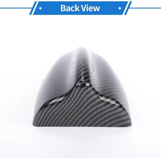 Alt view image 4 of 5 - VekAuto Shark Fin Antenna Cover, AM/FM Signal Roof Aerial Universal for Car Auto SUV Truck Offroad ABS Material with Adhesive Base Carbon Fiber Pattern Black