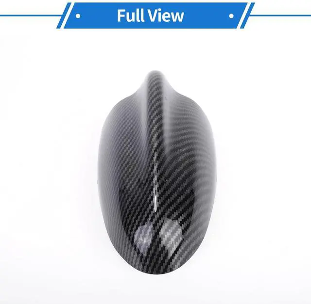 Alt view image 5 of 5 - VekAuto Shark Fin Antenna Cover, AM/FM Signal Roof Aerial Universal for Car Auto SUV Truck Offroad ABS Material with Adhesive Base Carbon Fiber Pattern Black