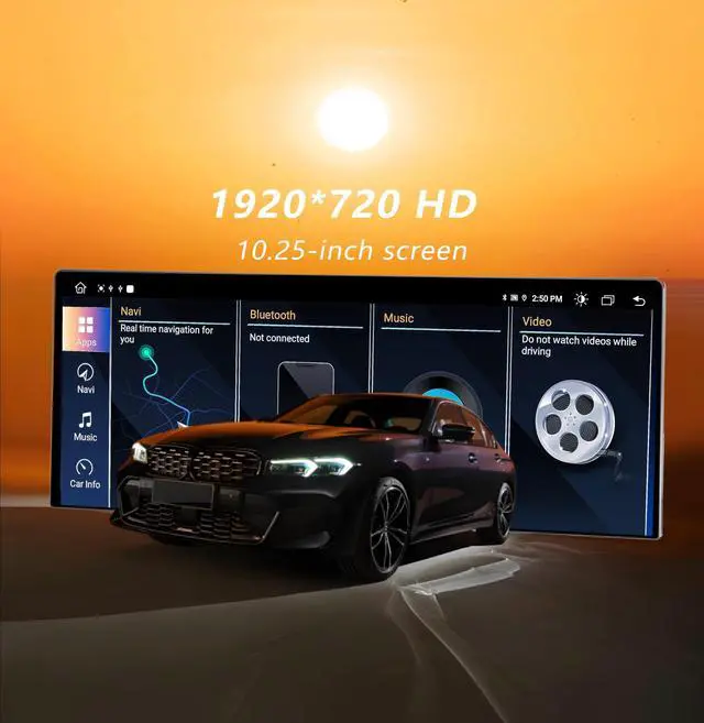 Alt view image 4 of 5 - NAVIVOX 1920x720 HD Wireless CarPlay Android AutoTouchscreen for BMW 3 4 Series BMW F30 F31 F34 F35 F32 F33 with NBT System, Car Stereo Radio Multimedia Retrofit for BWM Accessorie