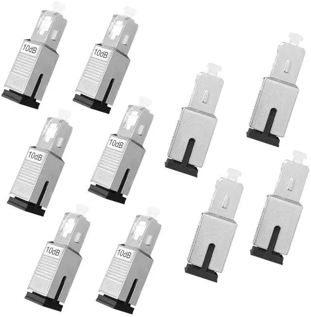 Main image of PklzNet 10PCS 10dB SC-UPC Fiber Optical attenuators Single Mode, Male to Female singal Attenuation Connector Fixed Direct Insert Adapter