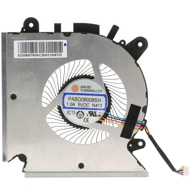 Alt view image 2 of 4 - Cooling Fan for MSI GF63 MS-16R1 MS-16R2 PABD08008SH N413 E322500300A