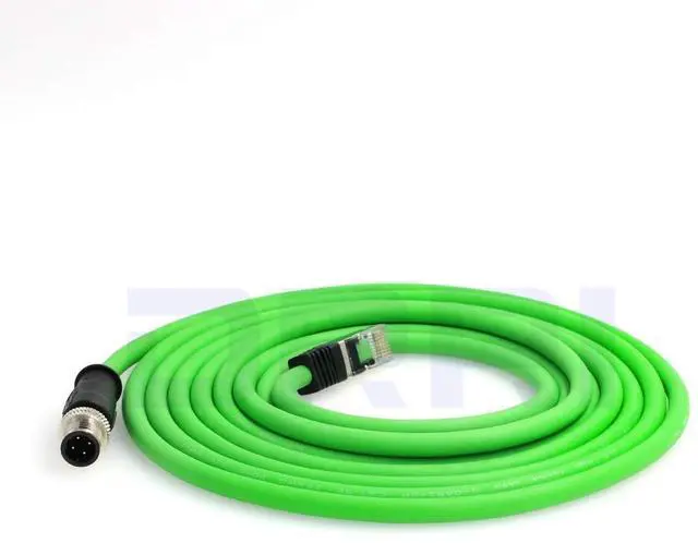 Alt view image 2 of 5 - DRRI SMC EX250 EX260 EX500 EX600 to Ethernet IP Network Communication Cable M12 4pin D-Code Male to RJ45
