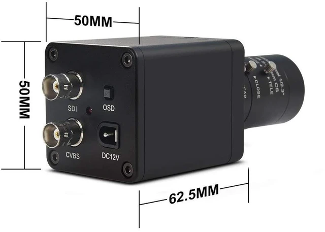 Alt view image 4 of 5 - MOKOSE 3G / HD SDI Camera 1080@60/50/30/25P,1080@60/50i HD Digital CCTV Security Camera, 1/2.8 High Sensitivity Sensor CMOS with 5-50mm Manual Varifocal Telephoto HD Lens