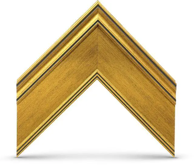 Alt view image 3 of 5 - Antique Gold 32" Premiere Deco TV Frame - Compatible ONLY with Samsung The Frame TVs (Fits 2021-2026, LS03A, LS03B, LS03C, LS03D, LS03FA)