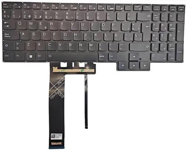 Main image of Latin Spanish Keyboard for Lenovo Ideapad Gaming 3-15ARH05 3-15IMH05 3-15ACH05 3-15ACH6 3-15IHU6,Legion 5-15ACH6 5-15ACH6A, Legion 5 Pro-16ACH6 Pro-16ITH6 Laptop Keyboard Backlit (White Backlit)