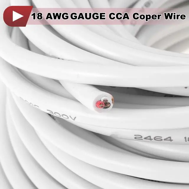 Alt view image 5 of 5 - HEROFFIX Electrical Ground Wire Automotive Power Wire 98FT White TC 1 Pcs 18AWG 3 Conductor Fully Insulated& Soft Touch Jacket Universal