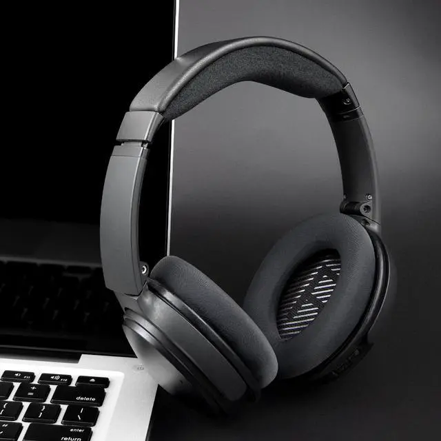 Alt view image 3 of 5 - SOULWIT Full Cooling Gel Earpads for Bose QuietComfort QC 35/QC35ii/QC45/QC SE/Quiet Comfort Wireless Over-Ear Headphones, Ear Pads Cushions Replacement with High Density Foam - Black