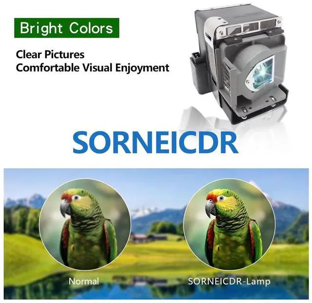 Alt view image 3 of 5 - SORNEICDR VLT-HC7800LP Replacement Projector Lamp Bulb Compatible with Mitsubishi for /HC7900DW /HC8000 /HC7800D /499B059O10 /HC8000D-BL Lamp Bulb Replacement with Housing