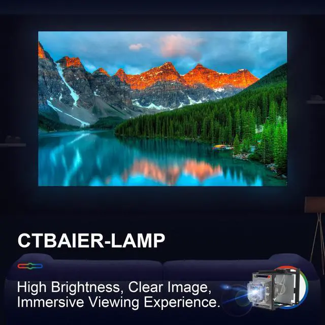 Alt view image 4 of 5 - CTBAIER 1018740 ST38557 Premium Quality Replacment Lamp for SmartBoard SB885ix2 UX80 SB885ix2-SMP UX80 UX80HD