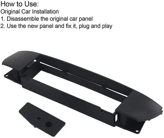 Alt view image 3 of 5 - 1Din Radio Fascia Dash Plate Frame for BMW Z4 (E85/E86) 20032009 ABS Stereo Trim Kit with Dust-Seal Fit and Tool-Free Installation Stylish Convinient