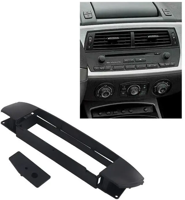 Alt view image 4 of 5 - 1Din Radio Fascia Dash Plate Frame for BMW Z4 (E85/E86) 20032009 ABS Stereo Trim Kit with Dust-Seal Fit and Tool-Free Installation Stylish Convinient