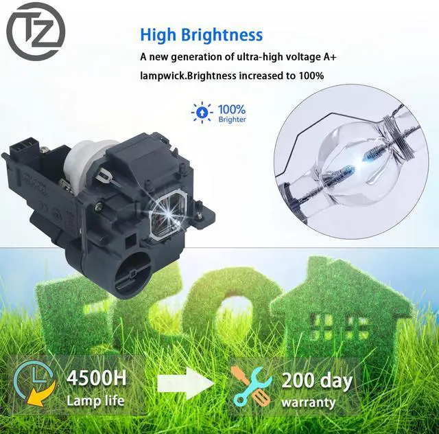 Alt view image 2 of 5 - TZRSQL A+ Quality NP33LP for NEC UM351W UM351W-WK UM351Wi-TM UM351Wi-WK UM361X UM361X-WK UM361Xi-TM UM361Xi-WK Replacement Projector Lamp Bulb with Housing
