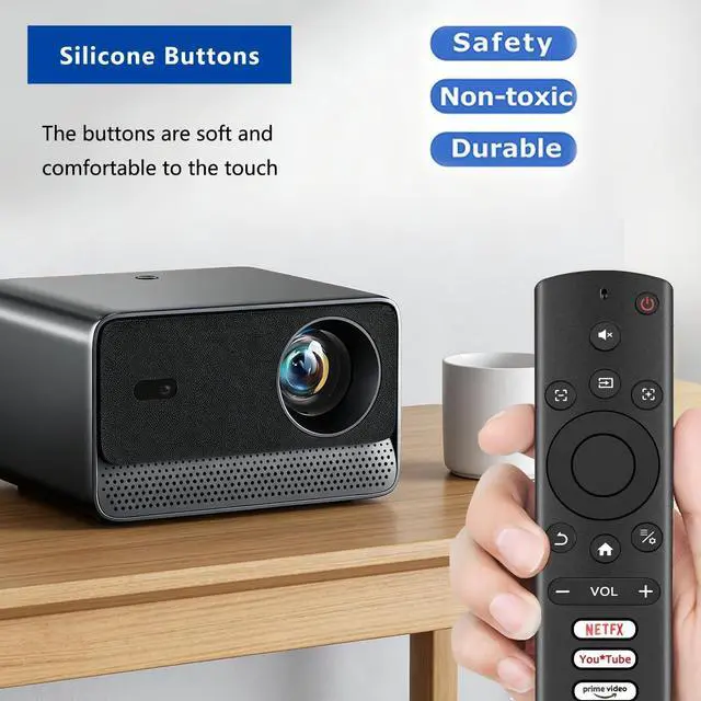 Alt view image 2 of 5 - Molgoc Replacement Remote Contral for Mini Projector,Compatible with iSinbox YG381 Smart Portable Projector.