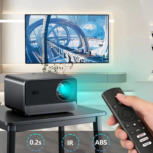 Alt view image 3 of 5 - Molgoc Replacement Remote Contral for Mini Projector,Compatible with iSinbox YG381 Smart Portable Projector.