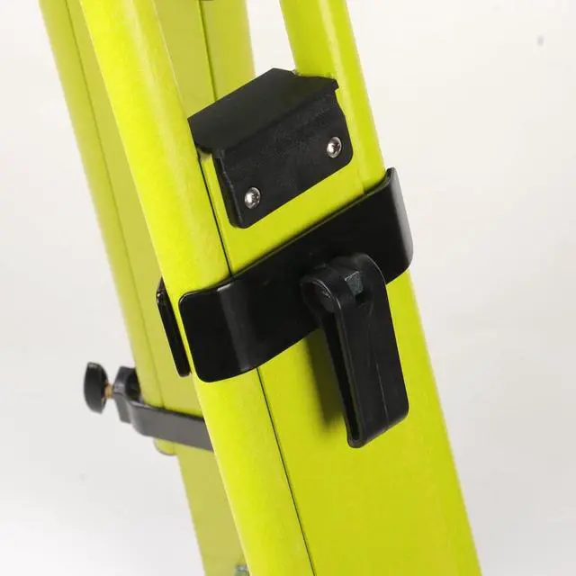 Alt view image 5 of 5 - Fiberglass Surveying Tripod, Heavy Duty Yellow Fiberglass and Wood Tripod with Dual Clamp and Copper Center Screw for Robotic Total Stations and Theodolite (Round Head-B)