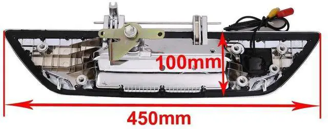 Alt view image 4 of 5 - HD CCD Car Rear View Reverse Backup Camera Parking Vehicle Trunk Handle Camera Replacement for Toyota Hilux Revo Rocco Invincible 50 2015-2019