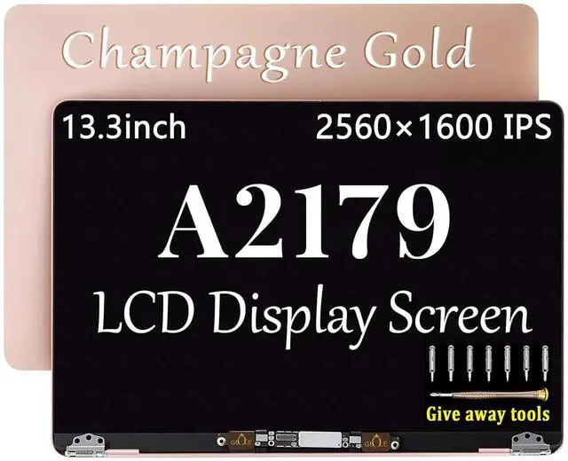Main image of GBOLE A2179 Screen Replacement Gold for MacBook Air Retina A2179 LCD Screen Display Assembly 2019 2020 EMC 3302 MVH22 MVH42 MVH52 MWTJ2 MWTK2 MWTL2 (Rose Gold)