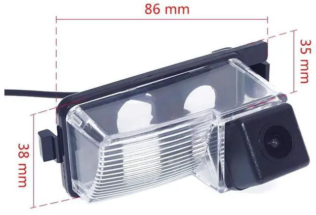 Alt view image 3 of 5 - Car HD Vehicle Backup Camera Night Vision IP68 Waterproof Rear View License Plate Light Parking Camera for Ni-ssan Tiida Hatchback/Livina/Skyline R35 GTR/250GT/Fairlady 350Z/370Z/CUBE/Geniss