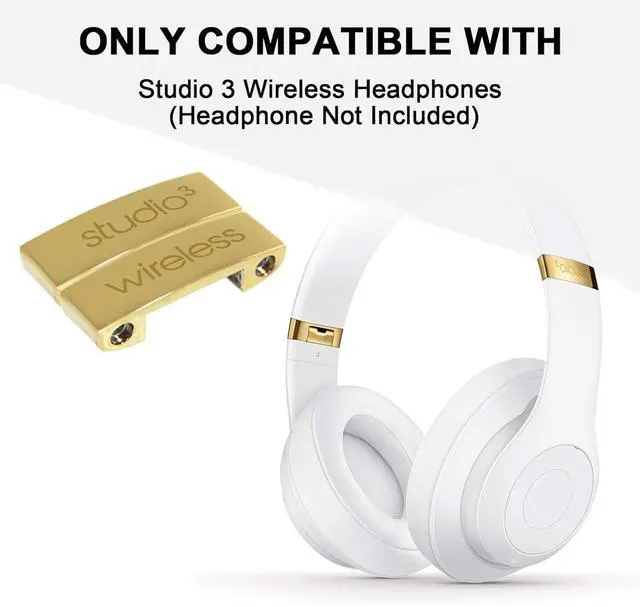 Alt view image 2 of 5 - Studio 3 Replacement Headband & Hinge Replacement for Beats Studio3 Headphone,Durable Parts Accessories Repair Kit Set(White