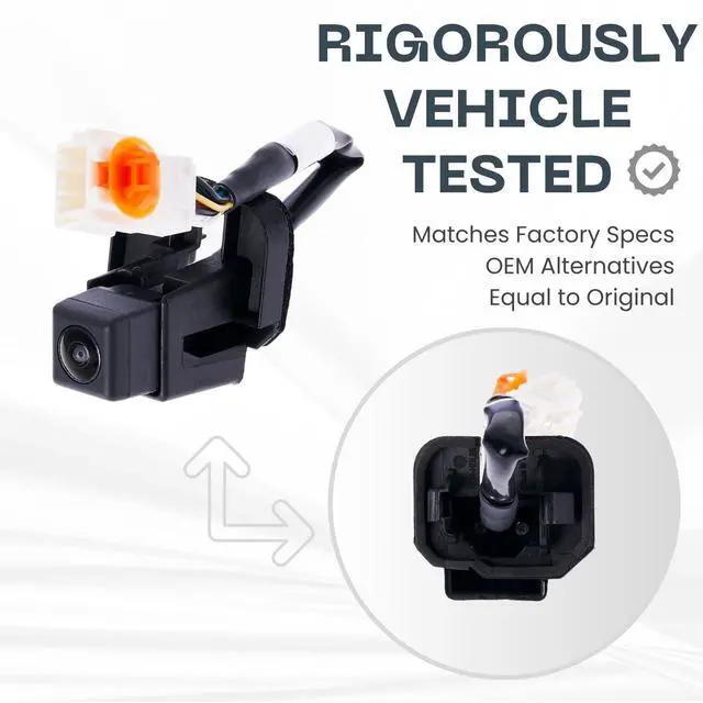 Alt view image 3 of 5 - Backup Camera Replaces for 2012-2013 Honda CR-V OE Part # 39530-T0A-A01, 39530-T0A-A011 (39530T0AA01, 39530T0AA011)