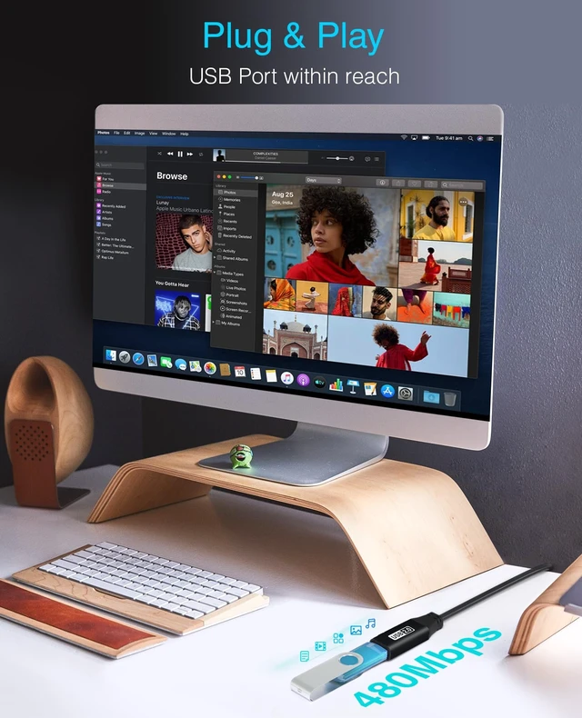 Alt view image 5 of 5 - BlueRigger Active 2.0 USB Extension Cable 75FT (480 Mbps USB Extender Cord)