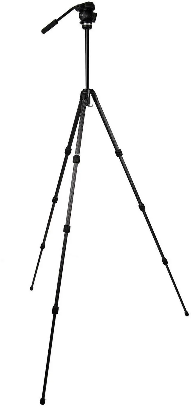 Alt view image 5 of 5 - SLIK PRO CF-634SVH520 Carbon Fiber Video Tripod with Fluid Pan Head