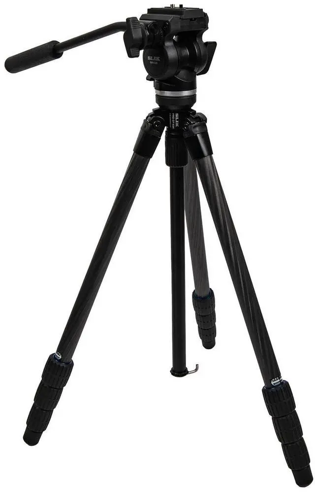 Main image of SLIK PRO CF-634SVH520 Carbon Fiber Video Tripod with Fluid Pan Head
