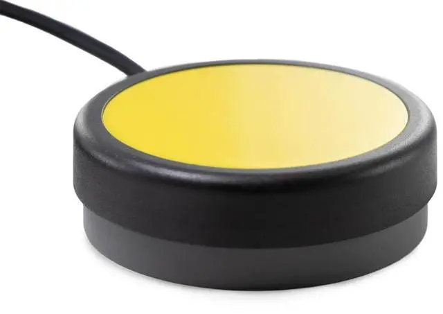Alt view image 4 of 5 - X-keys One Button Switch Wired to 3.5mm Plug (2.5, Yellow) 12 Foot (3.6m) Cable