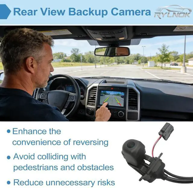 Alt view image 2 of 5 - RYLNOK Rear View Backup Camera Parking Assist Camera Compatible with Kia Soul 2020 2021 2022 Replace OE Number 99241-K0000