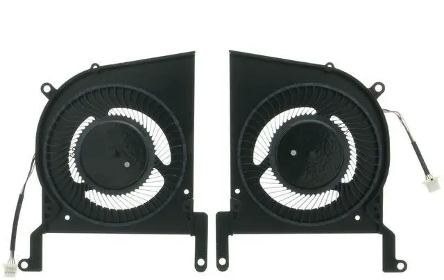 Alt view image 2 of 5 - Compatible CPU & GPU Cooling Fan for MSI 14K2 Stealth 14 AI Studio A1V A13UDX A13VE A13VF A13VG MS-14K2 ^^ Replaces BS5412HS-U6H U6L U6S U6T ^^ DC12V 0.55A 4-Pin ^^ 14K2-CPU 14K2-GPU