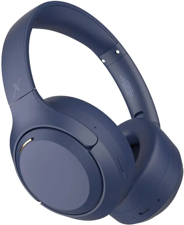 Alt view image 2 of 5 - Riwbox Hybrid Active Noise Cancelling Headphones, Wireless Over Ear Bluetooth Headset, 60H Playtime, High-Fidelity, Foldable, Comfort&Immersion for Work/Commuting (Blue)