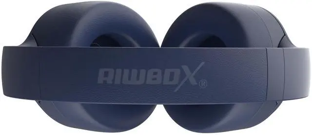 Alt view image 4 of 5 - Riwbox Hybrid Active Noise Cancelling Headphones, Wireless Over Ear Bluetooth Headset, 60H Playtime, High-Fidelity, Foldable, Comfort&Immersion for Work/Commuting (Blue)