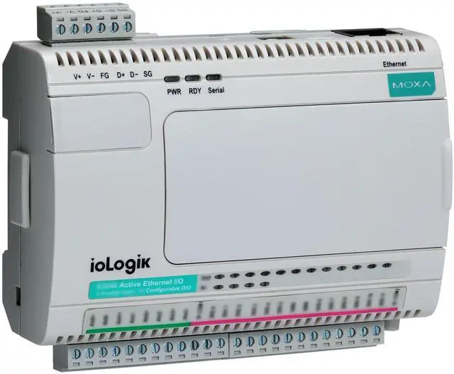 Alt view image 3 of 3 - MOXA ioLogik E2210 - Smart Ethernet Remote I/O with 12 DIs, 8 DOs