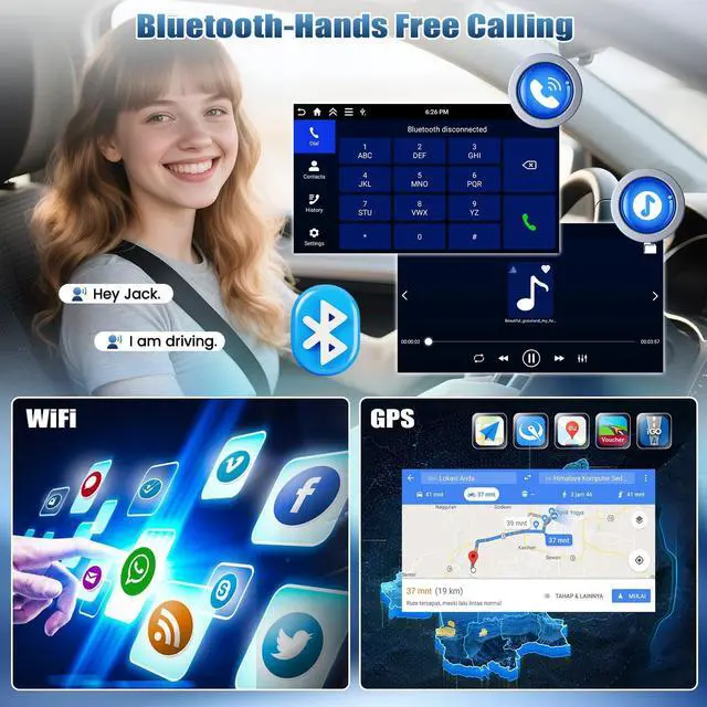 Alt view image 5 of 5 - Android 15 4G+64G Car Stereo for Ford F150 2009 2010 2011 2012 with Wireless Carplay Android Auto, 9 Inch Incell Touchscreen Car Radio GPS WiFi Bluetooth 5.0 32-EQ FM/RDS SWC Backup Cam USB+Can