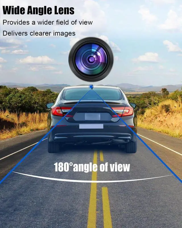 Alt view image 2 of 5 - Rear View Camera Fit for Honda Accord 10th CV1 CV2 CV3, Replace 39530-TVA-A01 39530TVAA01 39530TVAA01 39530-TVE-H013-M1 39530 TVEH013M1, 720p HD Backup Camera with Night Vision, Waterproof IP68