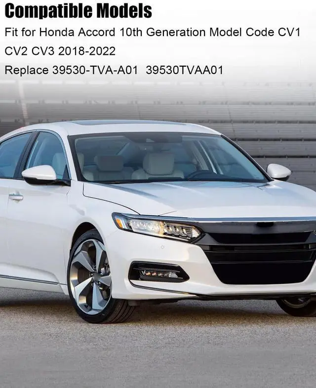 Alt view image 5 of 5 - Rear View Camera Fit for Honda Accord 10th CV1 CV2 CV3, Replace 39530-TVA-A01 39530TVAA01 39530TVAA01 39530-TVE-H013-M1 39530 TVEH013M1, 720p HD Backup Camera with Night Vision, Waterproof IP68