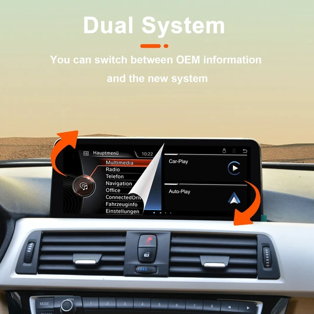 Alt view image 5 of 5 - YEEHUNG CarPlay Screen for BMW F30 F31 F32 F33 F34 F35 F20 F21 F22